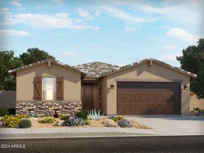 New construction Single-Family house 37216 W Patterson Street, Maricopa, AZ 85138 Lark- photo 0 0