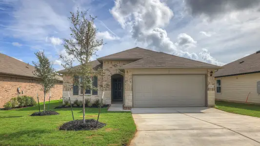 New construction Single-Family house 1060 Pronghorn Trail, Seguin, TX 78155 The Baxtor- photo 0