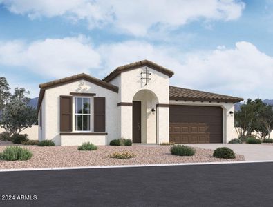 New construction Single-Family house 22881 E Roundup Way, Queen Creek, AZ 85142 Violet Homeplan- photo 0