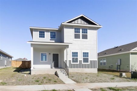 New construction Single-Family house 112 Spiny Lizard Lane, San Marcos, TX 78666 Nolan- photo 1 1