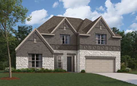New construction Single-Family house The Fredericksburg  II, 16812 Eastern Red Boulevard, Fort Worth, TX 76247 - photo