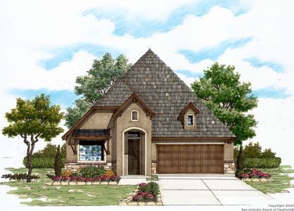 New construction Single-Family house 1829 Durham Park, Bulverde, TX 78163  Plan 2305 - photo 0 0