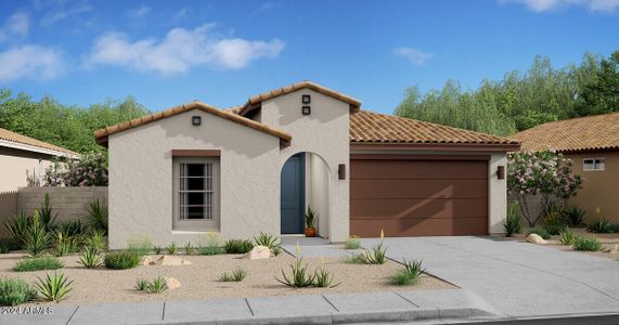 New construction Single-Family house 42425 W Krista Drive, Maricopa, AZ 85138 Goldenrod II- photo 0