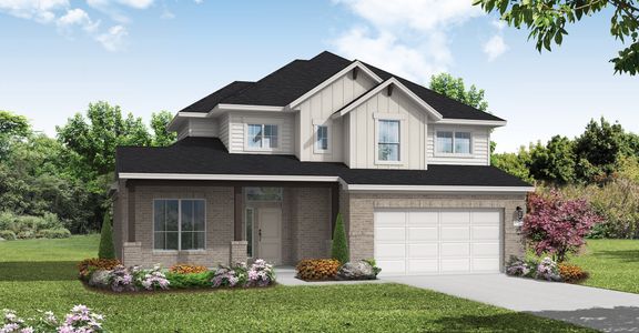 New construction Single-Family house Brookshire (3061-CM-45), 516 Exploration Circle, Liberty Hill, TX 78642 - photo