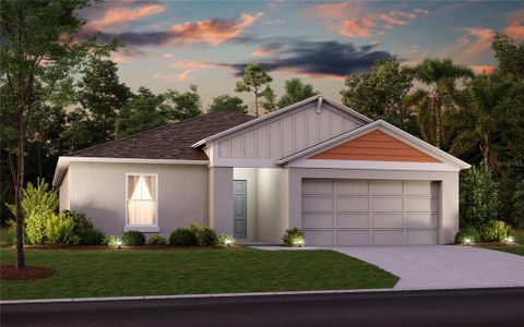 New construction Single-Family house 4119 Gerbera Daisy Avenue, Lake Hamilton, FL 33851 Adora- photo 0