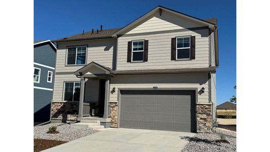 New construction Single-Family house 43094 Merion Hills Ct, Elizabeth, CO 80107 HENLEY- photo 0