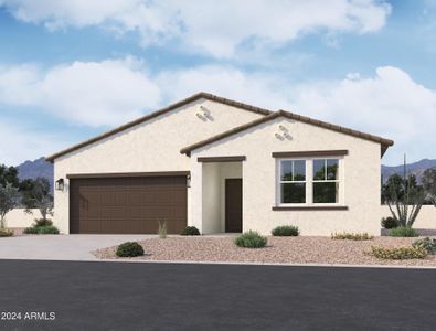 New construction Single-Family house 24094 W Huntington Drive, Buckeye, AZ 85326 Larkspur Homeplan- photo 0