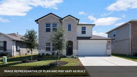 New construction Single-Family house 13805 Thomas Wheeler Way, Manor, TX 78653 The Naples- photo 1 1