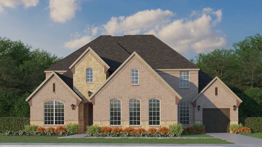 Plan 855 Elevation A with Stone