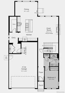 Structural options include: bedroom 5 with Bath 3, shower in lieu of tub on main floor bathroom, covered outdoor living, 9' walk out unfinished basement and upgraded rail and spindle