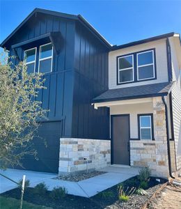 New construction Townhouse house 8505 Wellspring Loop, Round Rock, TX 78665 Plan H- photo 0