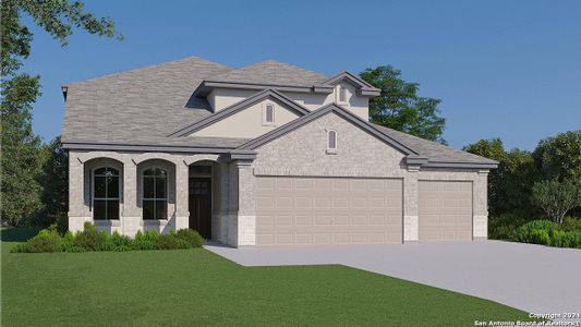 New construction Single-Family house 14027 Nolan Falls Rd, San Antonio, TX 78253 The Stallion- photo 0 0