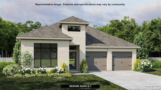 New construction Single-Family house 24014 Sidehill Lie, San Antonio, TX 78261 Design 2443H- photo 0