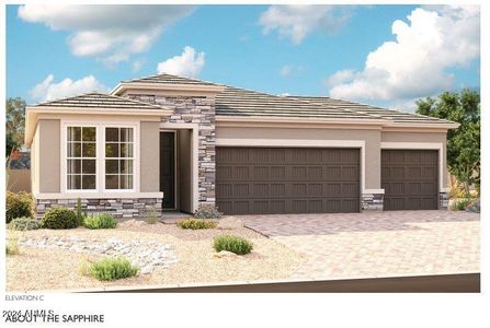 New construction Single-Family house 17856 W Blue Sky Drive, Surprise, AZ 85387 Sapphire- photo 0