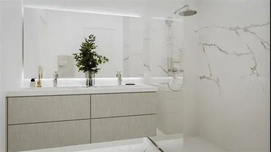 Floating Vanities & Bathroom Glass Shower Enclosures