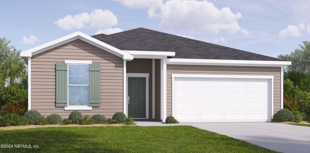New construction Single-Family house 11348 Tiburon Drive, Jacksonville, FL 32221 Landmark Series - Flagler- photo 0 0