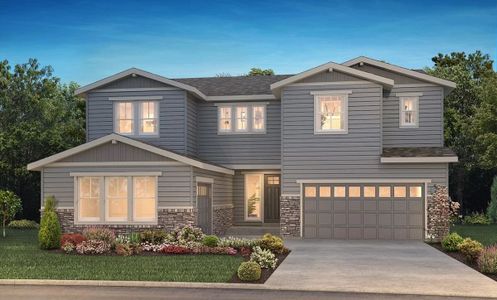 New construction Single-Family house 6539 Still Pine Circle, Castle Pines, CO 80124 5075 Hyde Exterior C - Craftsman- photo 1 1