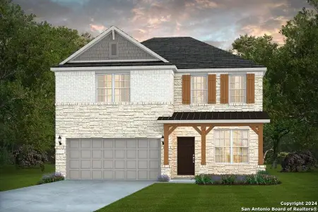 New construction Single-Family house 2223 Bluewood Street, New Braunfels, TX 78132 Hamilton- photo 0 0
