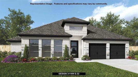 New construction Single-Family house 613 Cattle Pen Pass, Liberty Hill, TX 78642 Design 3118W- photo 0