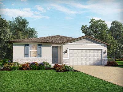 New construction Single-Family house 4546 Pickerel Weed Way, Saint Cloud, FL 34772 Hibiscus- photo 0