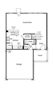 This floor plan features 3 bedrooms, 2 full baths, 1 half bath, and over 1,700 square feet of living space.