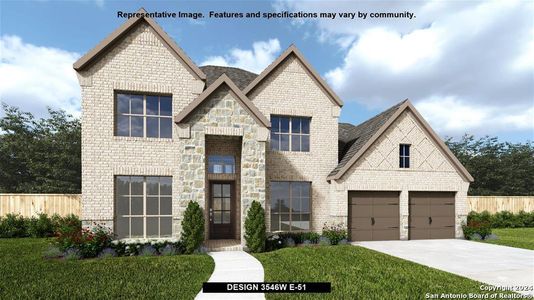 New construction Single-Family house 24209 Downhill Lie, San Antonio, TX 78261 Design 3546W- photo 0
