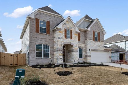 New construction Single-Family house 115 Caponi Fish Ln, Hutto, TX 78634 William Homeplan- photo 0 0