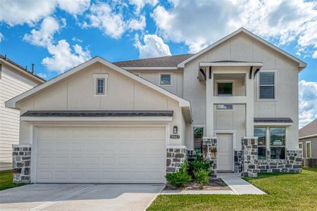 New construction Single-Family house 10007 Rose Mallow Lane, Magnolia, TX 77354 Lennox- photo 0