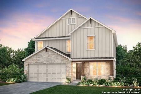 New construction Single-Family house 4008 Sun Meadow Ln, Seguin, TX 78155 Sandalwood- photo 0