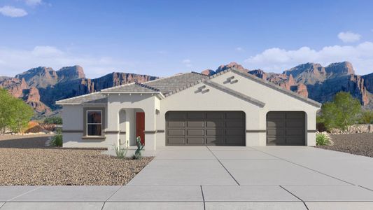 New construction Single-Family house 9929 S Caballo Dr, Apache Junction, AZ 85120 Courtland- photo 0