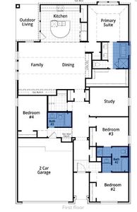 New construction Single-Family house 5905 Sean Paul Lane, Georgetown, TX 78628 Monet Plan- photo 1 1