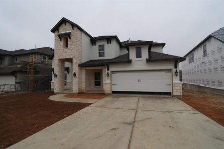 New construction Single-Family house 5028 Brunelli Pass, Leander, TX 78641 Larimar- photo 1 1