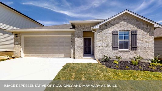 New construction Single-Family house 829 Peccary Place, Seguin, TX 78155 The Lakeway- photo 0