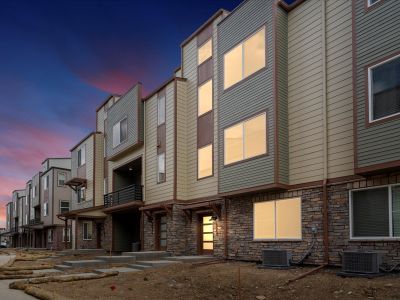 New construction Townhouse house 13933 Del Corso Way, Broomfield, CO 80020 Belford- photo 0