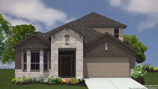 New construction Single-Family house 610 Bronze Stream, Cibolo, TX 78108 The Hondo- photo 0
