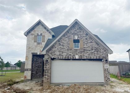 New construction Single-Family house 15290 Glow Berry Lane, Humble, TX 77396 Lockport II- photo 1 1