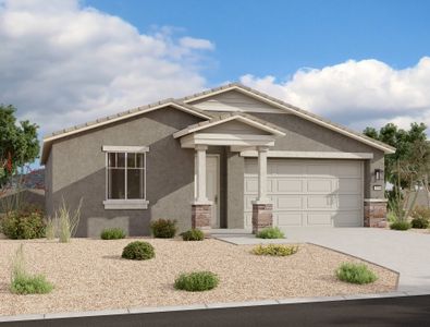 New construction Single-Family house 4142 East Bradford Avenue, San Tan Valley, AZ 85140 Violet Homeplan- photo 0 0