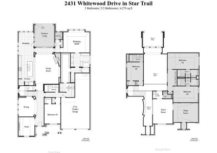 New construction Single-Family house 2431 Whitewood Drive, Prosper, TX 75078 246H Plan- photo