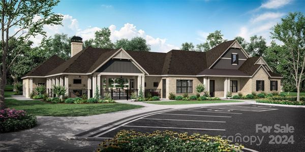 Clubhouse Front View-Rendering