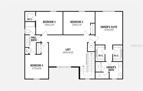 Pensacola Floorplan - Second Floor