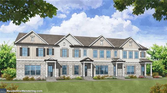 New construction Townhouse house 1294 Ainsworth Alley, Unit Lot 58, Sugar Hill, GA 30518 The Oakfield- photo