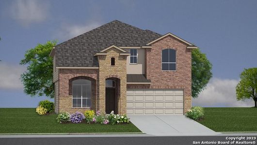 New construction Single-Family house 8413 Knapp Rise, San Antonio, TX 78254 THE SALERNO- photo 1 1