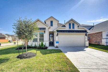 New construction Single-Family house 7534 Coral Lake Dr, Cypress, TX 77433 Amalfi- photo 0