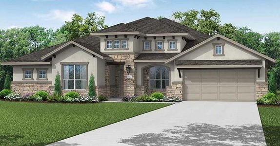 New construction Single-Family house 1133 Blanket Flower Dr, Georgetown, TX 78628 Newport (3142-CL-60)- photo 0