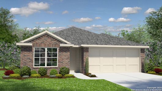 New construction Single-Family house 22618 Double Bogey, San Antonio, TX 78261 Bryant - photo 0