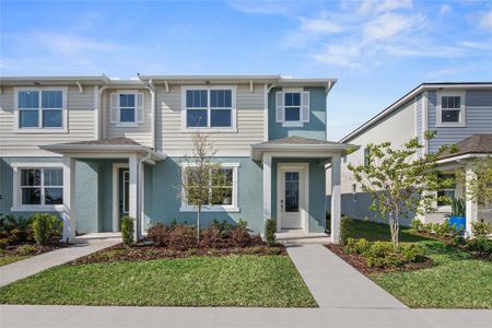 New construction Townhouse house 2489 Chickasaw Plum Loop, Clermont, FL 34711 Catalina II- photo 0