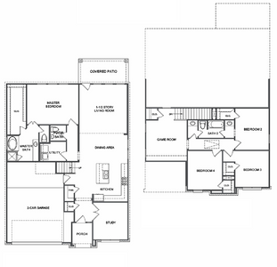 New construction Single-Family house Floor Plan 2377, 3327 Falling Brook Drive, Baytown, TX 77521 - photo