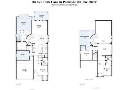 New construction Single-Family house 104 Sea Pink Ln, Georgetown, TX 78628 Panamera Plan- photo 1 1