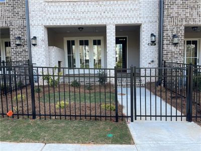 Lovely gated front yard in this home!