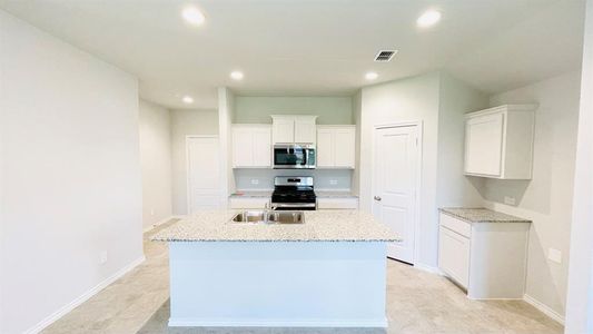 Kitchen - All Home and community information, including pricing, included features, terms, availability and amenities, are subject to change at any time without notice or obligation. All Drawings, pictures, photographs, video, square footages, floor plans, elevations, features, colors and sizes are approximate for illustration purposes only and will vary from the homes as built.